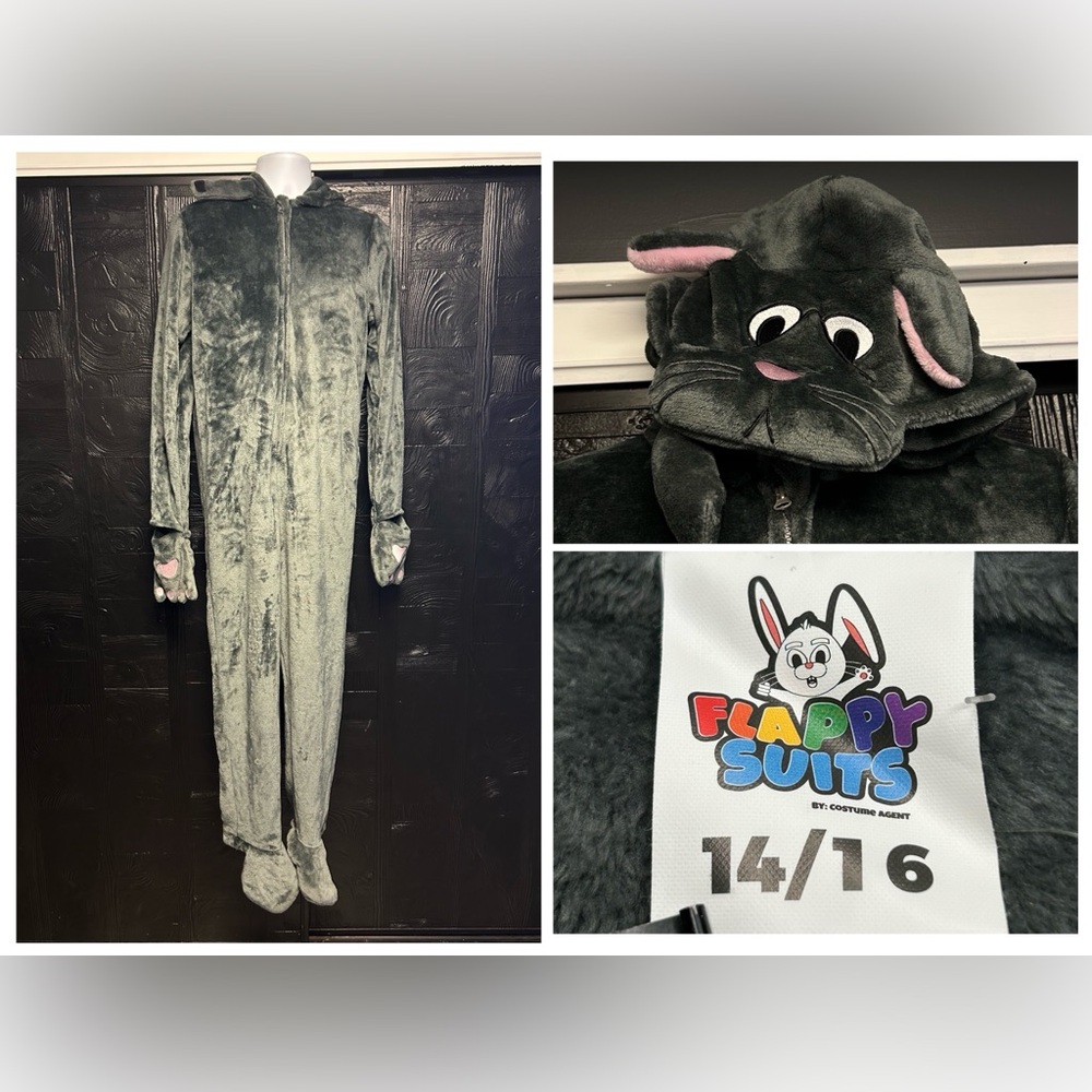 FLAPPY SUITS‎ NWT Kind Kitty Costume Youth 14/16 Plush Animal Cosplay Furry